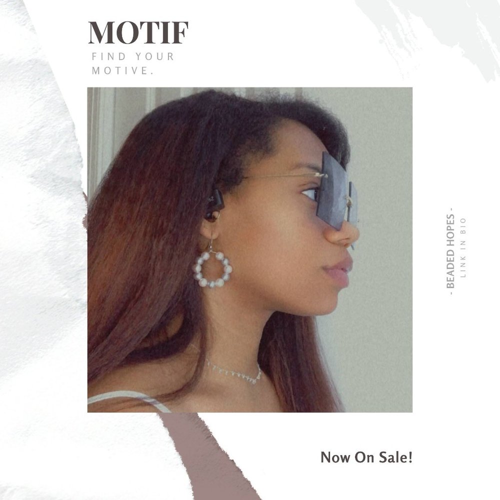 MOTIF Beaded Hopes Hoops